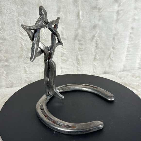 GyspyCwboy Original Handmade Horseshoe Star of David - Picture 3 of 5